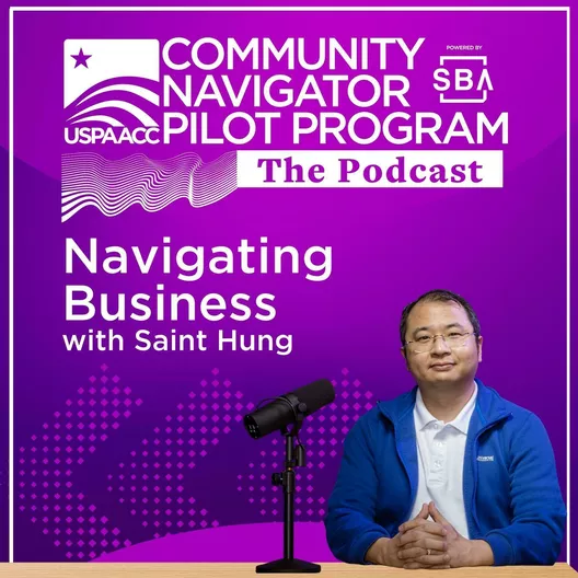 Podcast episode graphic featuring Saint Hung
